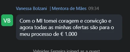 Vanessa relata que passou a posicionar todas as suas ofertas a partir de mil reais