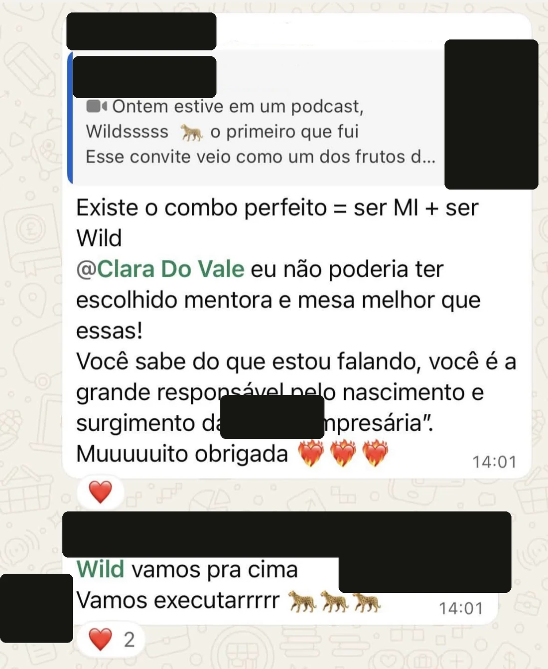 Relato anônimo sobre convite para podcast e posicionamento