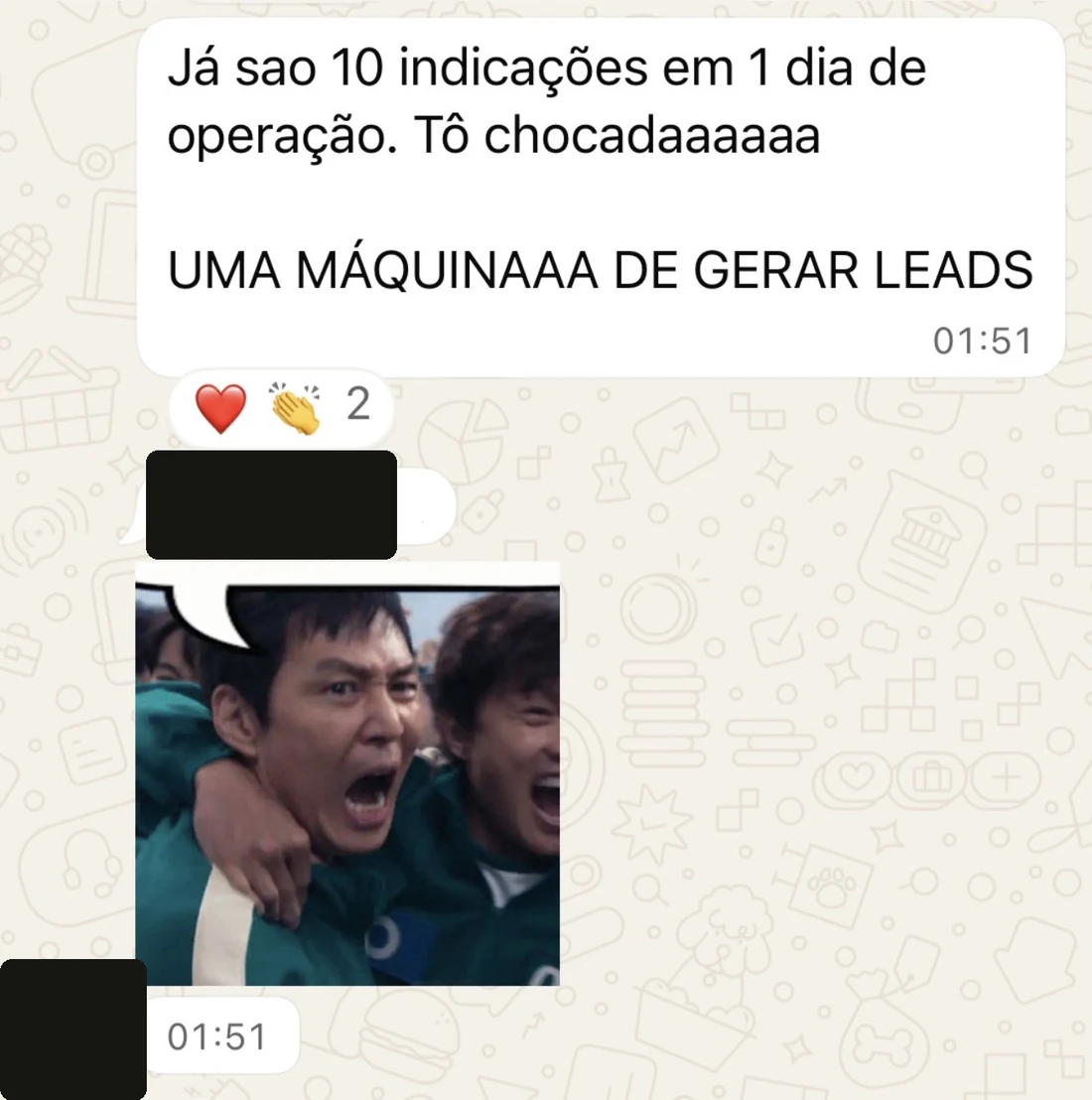 Relato anônimo sobre geração de leads
